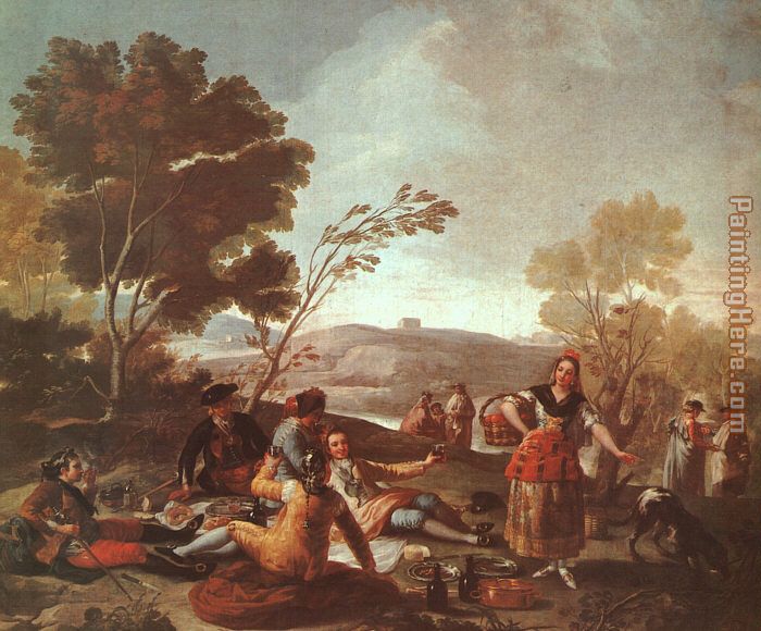 Francisco de Goya Picnic on the Banks of the Manzanares